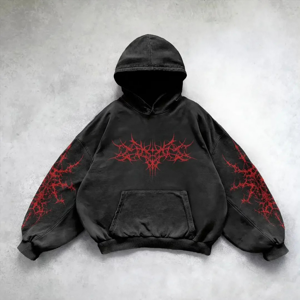 Inferno Vintage Oversized Hoodie.